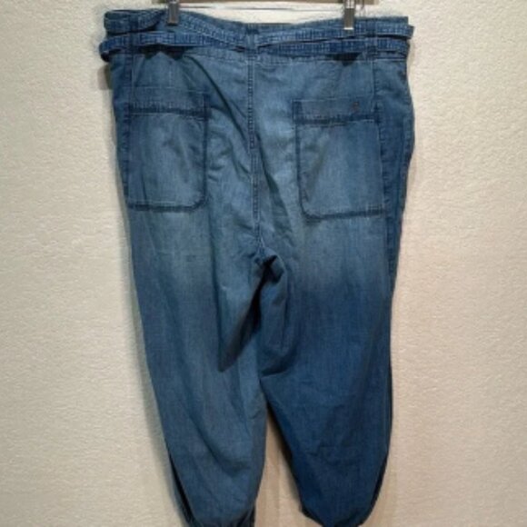 Anthropologie Pilcro Women Size 16 High-Rise Parachute Tie-Waist Jeans NWT - Picture 5 of 12